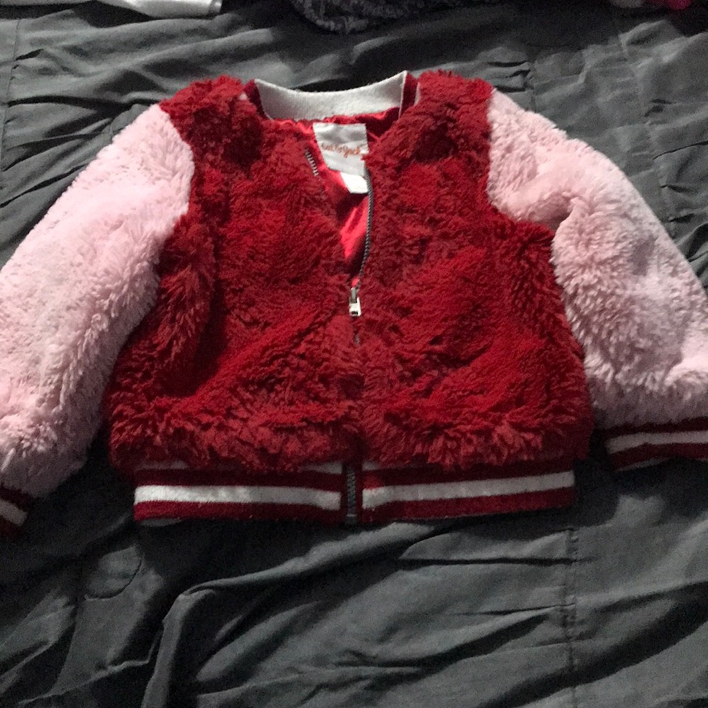 Cat & Jack pink and red jacket